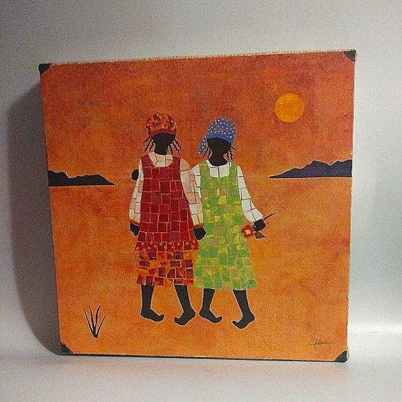 Black Art Forever Friends Print Art in Motion 7X7 - Picture 2 of 4